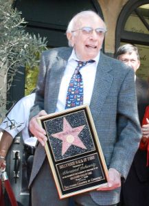 Sherwood Schwartz receiving his star on the Hollywood Walk of Fame, 2008 ~ Credit: Nicolj